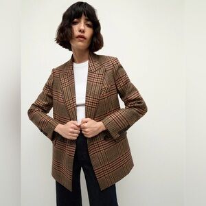 NEW Veronica Beard Sevyn Plaid Dicky Brown Wool Blazer

 SOLD OUT ON WEBSITE